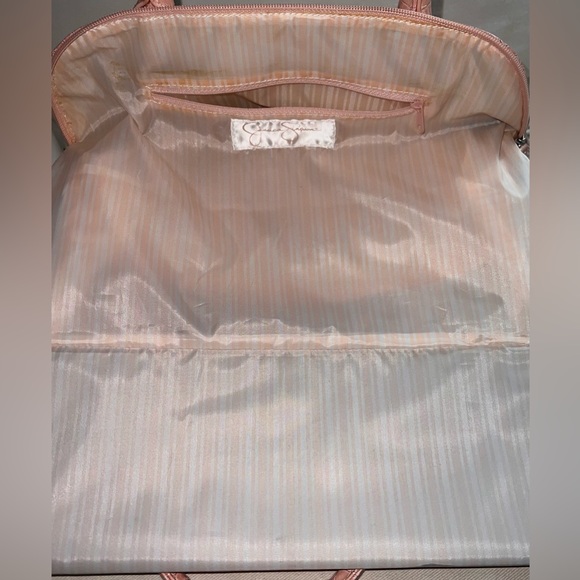 Pink Purses and Bags Large Shoulder Bag Patent Leather Croc Pattern - Picture 6 of 13